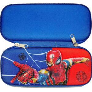 3D Embossed Spiderman Large Capacity Zip Pencil Pouch