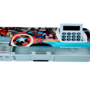 LIO GLOBAL LG 13 Compass Box, Pencil Case with Calculator Design 1