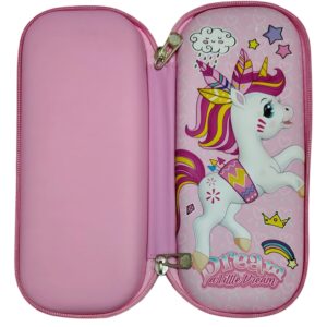 LIO GLOBAL LG19 7D EVA Unicorn Character Pencil Case-2