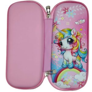 LIO GLOBAL LG19 7D EVA Unicorn Character Pencil Case-1