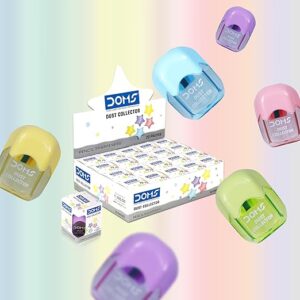 DOMS Multicolored Dust Collector Sharpener