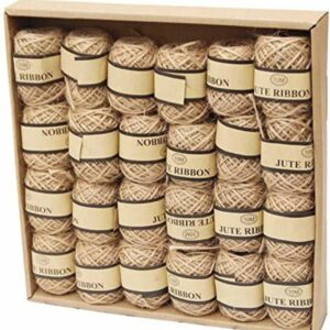 Natural Jute Ribbon Thread (24pc Pack)