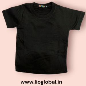 T Shirt Plain Black for Kids