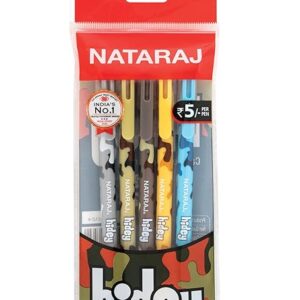 Pen Nataraj Hidey Camouflage Ball Pen | 5 Pcs Pack (MRP 5/- Per Pen)
