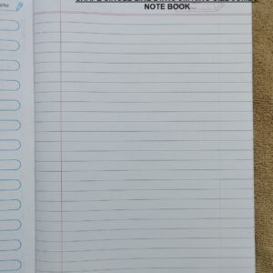 Shape 172 Pages SINGLE LINE Royal King Size Note Book 24X18 CM