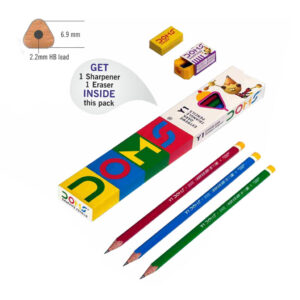 Pencil DOMS Y1 Pencil Extra Dark Triangle Pencils | 10 Pcs Pack