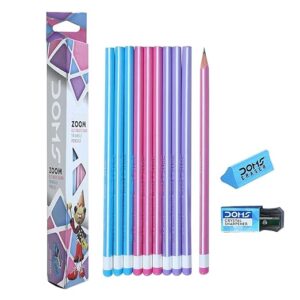 DOMS Pencil Zoom Ultimate Dark Pencil Box Pack of 10 Pencils