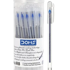 DOMS Pen Kika R8 Blue Ball Pen Jar | 25 Pieces | Blue Ink