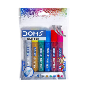 DOMS Multi Purpose Artist Glitter Set | Glitter Color for Your Art & Craft Decoration | 6 Assorted Shades | 10 ml Each | Pack of 6