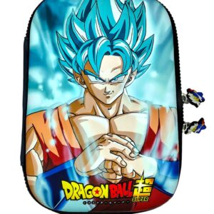 3D EVA Jumbo Design Embossed Hardtop Cover Pencil Case with Compartments, Pencil Pouch for Kids, School Supply Organizer, Geometry Stationery Box, Cosmetic Zip Pouch Bag (Dragon Ball-2)