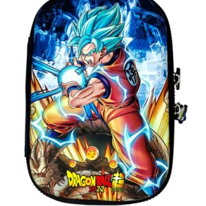 3D EVA Jumbo Design Embossed Hardtop Cover Pencil Case with Compartments, Pencil Pouch for Kids, School Supply Organizer, Geometry Stationery Box, Cosmetic Zip Pouch Bag (Dragon Ball-3)