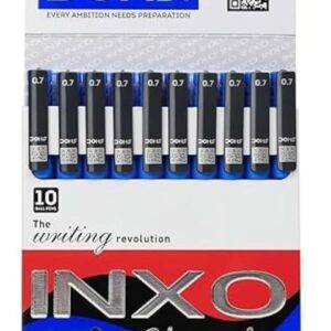 DOMS INXO Classic Ball Pens (0.7 mm) Blue – Pack of 10