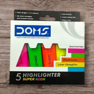DOMS Super Neon Highlighter Set of 5