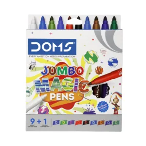 DOMS Jumbo Magic Pens | Sketch Max Jumbo Pen (5Mm Tip, 10 Shades)