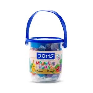 DOMS Modelling Clay Blister Pack | Easily Kneadable Clay | Non Toxic & Safe For Childers | Soft, Non-Drying, Hygienic & Non-Sticky | Ideal for School, Kids & Gifting Purpose | Set Of 7 Unique Shades