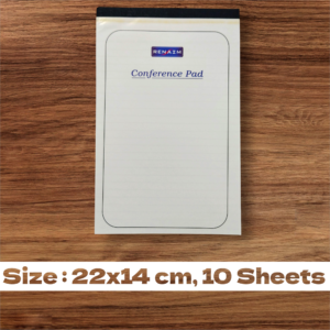 Writing Pad for Offices and Conferences | Stationery for Corporate Events | Size 14 cm x 22 cm | Single Line | 10 Pages | Pack of 1