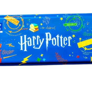 DOMS HARRY and POTTER Design Blue Tin Metal Pencil Box 1 Pc