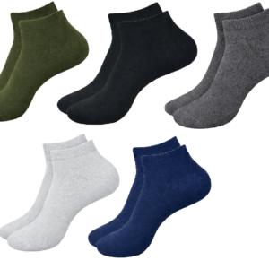 DANAR™  Multi Color Unisex Ankle Length Cotton Socks for Home/Formal/Office Combo (Pack Of 5).