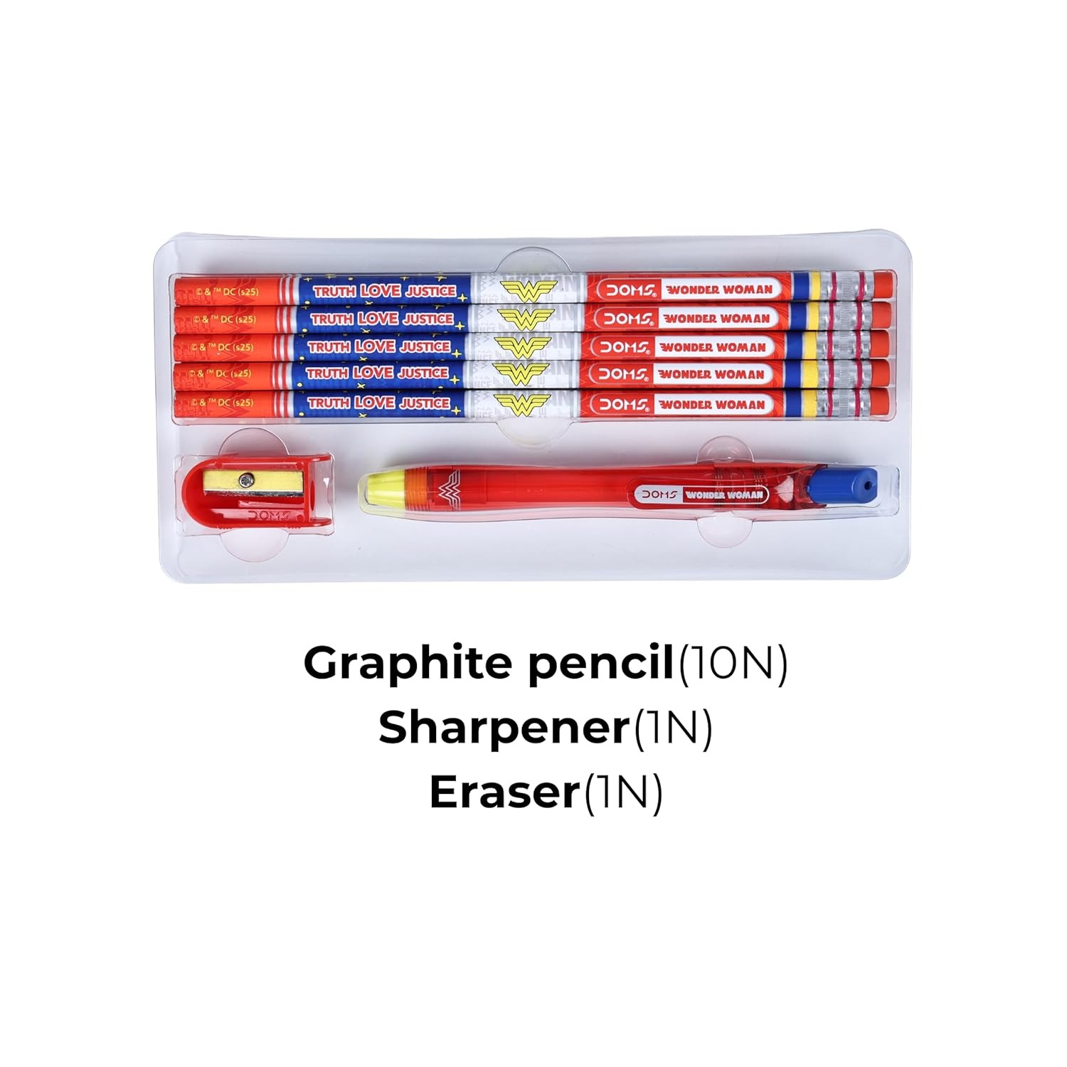 DOMS WONDER WOMAN PEN SET OF 10 2
