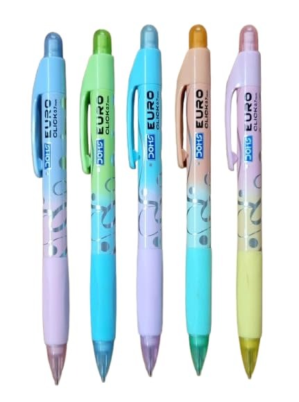 Doms Euro Click 0.7mm Extra Dark Mechanical Pencil pack of 10 2