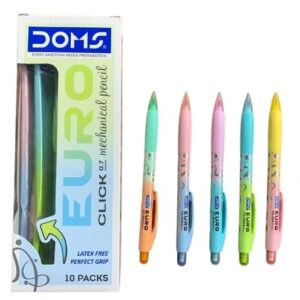 DOMS EURO Click Mechanical Pencil (0.7 mm) (Pack of 10)