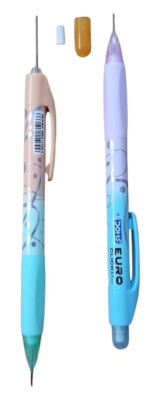 Doms Euro Click 0.7mm Extra Dark Mechanical Pencil pack of 10 5