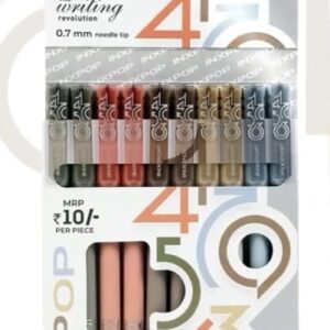 DOMS INXPOP Ball Pens (0.7 mm) Blue – Pack of 10