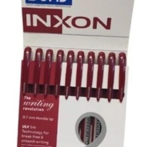 DOMS INXON Ball Pens (0.7 mm) Red – Pack of 10