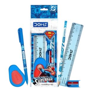 DOMS Superman Classroom Kit | Complete Stationery Set for Kids