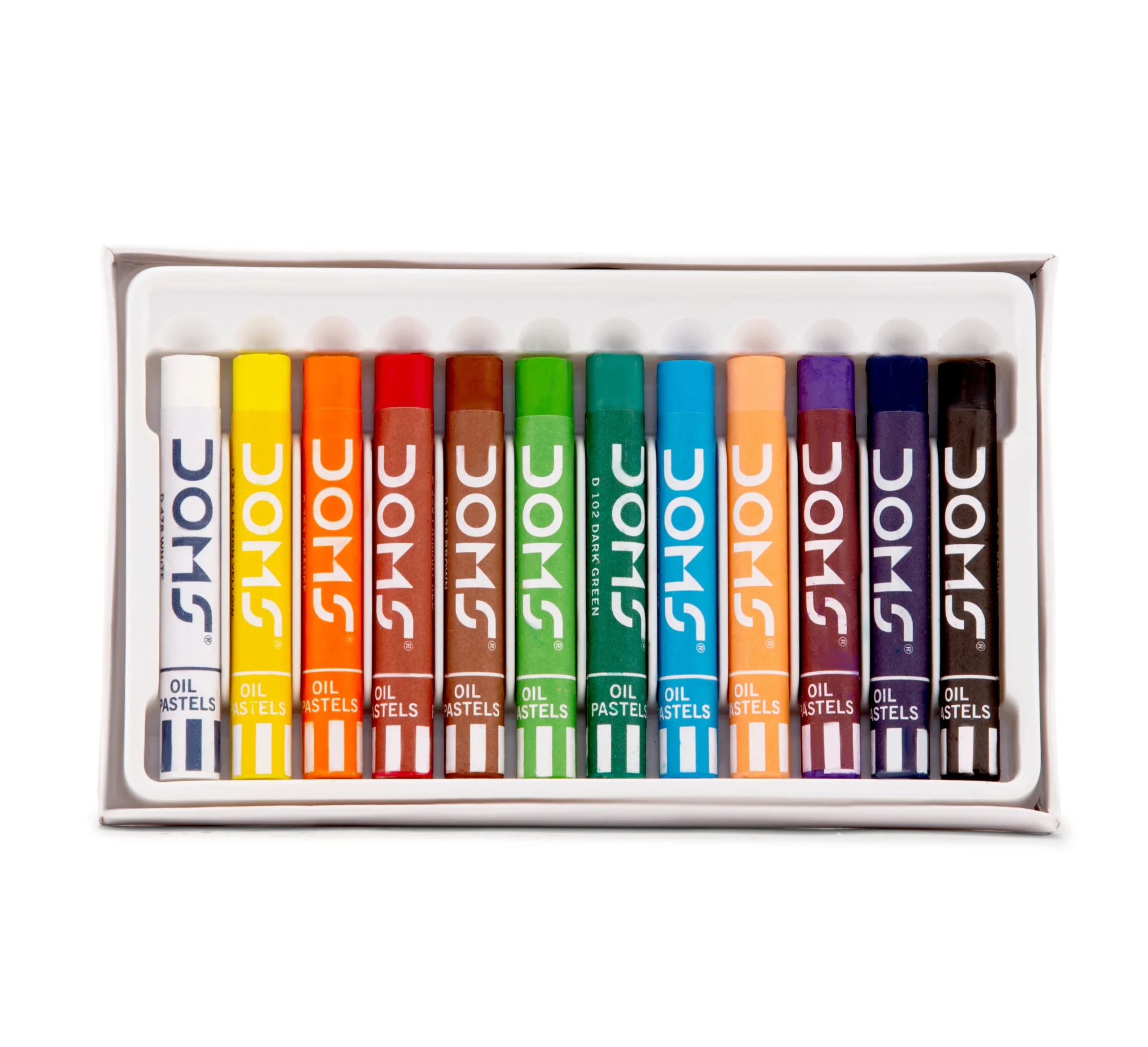 DOMS Oil Pastels Box Pack 12 assortaed shades and 1 scraping tool 2