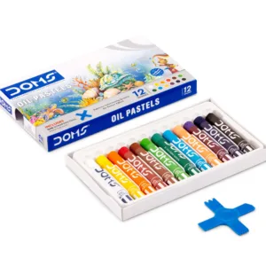 DOMS Oil Pastels Box Pack 12 assorted shades and 1 scraping tool