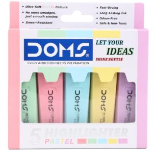 DOMS Pastel Highlighter Set of 5